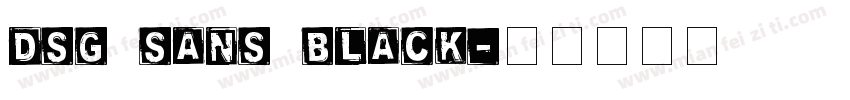 DSG Sans Black字体转换